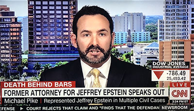 Michael Pike interview on CNN about Jeffrey Epstein