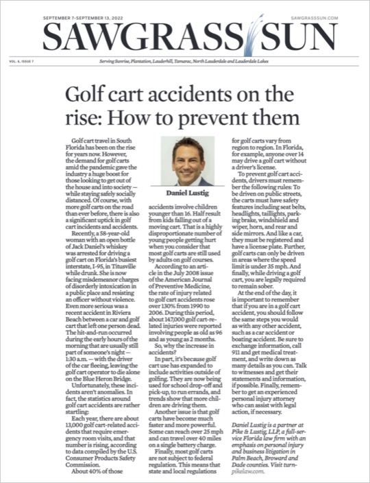 Golf cart accidents on the rise: How to prevent them